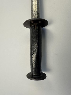 Lot 129 - A RARE GERMAN GOTHIC STEEL MACE, LAST QUARTER OF THE 15TH CENTURY