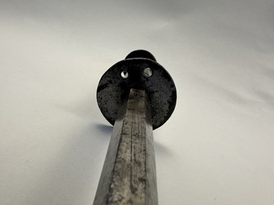 Lot 129 - A RARE GERMAN GOTHIC STEEL MACE, LAST QUARTER OF THE 15TH CENTURY