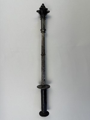 Lot 129 - A RARE GERMAN GOTHIC STEEL MACE, LAST QUARTER OF THE 15TH CENTURY