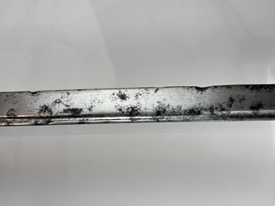 Lot 124 - A FINE AND RARE HIGHLAND BACKSWORD WITH SIGNED BASKET-HILT BY WALTER ALLAN, STIRLING, CIRCA 1735-40
