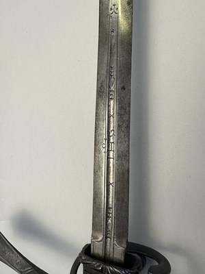 Lot 122 - A FINE GERMAN (SAXON) RAPIER, CIRCA 1580-1600