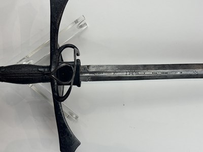 Lot 122 - A FINE GERMAN (SAXON) RAPIER, CIRCA 1580-1600