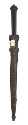 Lot 127 - A FINE AND RARE LOWLAND SCOTS BALLOCK DAGGER, EARLY 17TH CENTURY