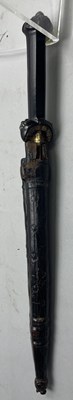 Lot 127 - A FINE AND RARE LOWLAND SCOTS BALLOCK DAGGER, EARLY 17TH CENTURY