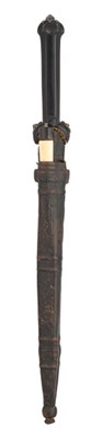 Lot 127 - A FINE AND RARE LOWLAND SCOTS BALLOCK DAGGER, EARLY 17TH CENTURY