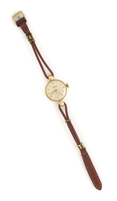 Lot 305 - CYMA FOR J.W. BENSON LTD.: A LADY'S GOLD WRISTWATCH, SWISS, CIRCA 1954