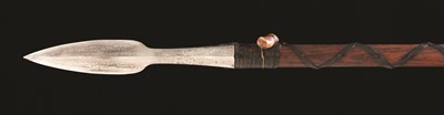 Lot 95 - A NORTH GERMAN BOAR SPEAR FROM THE COURT HUNT OF GEORG WILHELM
