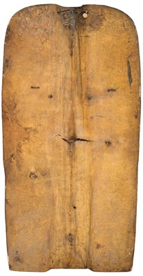 Lot 113 - A RARE AUSTRIAN PAVISE, KLAUSEN, SECOND HALF OF THE 15TH CENTURY