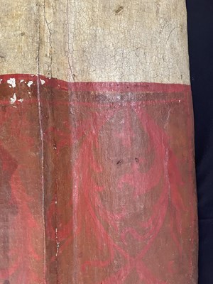 Lot 113 - A RARE AUSTRIAN PAVISE, KLAUSEN, SECOND HALF OF THE 15TH CENTURY