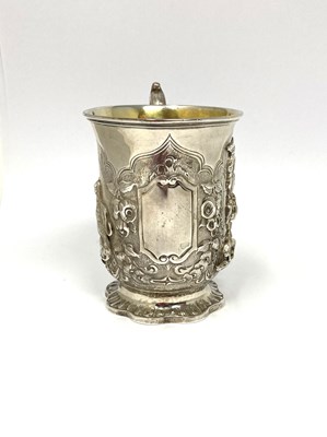 Lot 187 - A VICTORIAN SILVER CHRISTENING MUG, JAMES CHARLES EDINGTON, LONDON, 1850