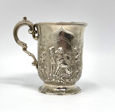 Lot 187 - A VICTORIAN SILVER CHRISTENING MUG, JAMES CHARLES EDINGTON, LONDON, 1850