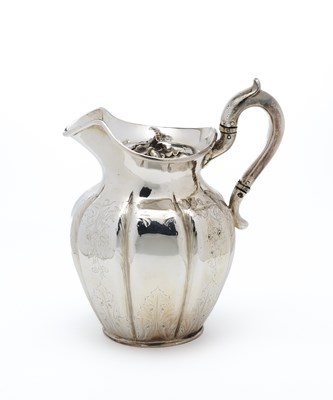 Lot 209 - A VICTORIAN SILVER HOT MILK JUG, WILLIAM BATEMAN, LONDON, 1839