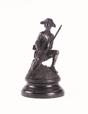 Lot 127 - A FRENCH BRONZE SCULPTURE OF A MUSKETEER BY RANCOULLET