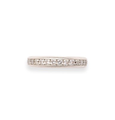 Lot 412 - TIFFANY & CO: 'LUCIDA', DIAMOND ETERNITY RING