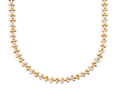 Lot 376 - GARRARD & CO.: DIAMOND NECKLACE, 1983