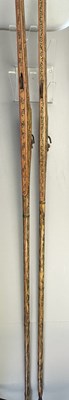 Lot 383 - AN 8 BORE INDIAN MATCHLOCK GUN, 18TH/EARLY 19TH CENTURY; A DETACHED RIFLE BARREL