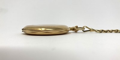 Lot 303 - AXA, 'CHRONOMETRE': A GENTLEMAN'S GOLD POCKET WATCH, SWISS, 1920s
