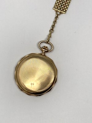 Lot 303 - AXA, 'CHRONOMETRE': A GENTLEMAN'S GOLD POCKET WATCH, SWISS, 1920s