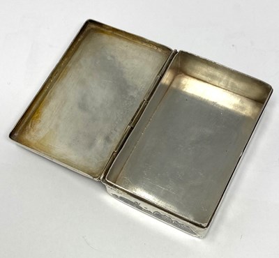 Lot 40 - AN IRAQI NIELLO DECORATED CIGARETTE BOX, BAGHDAD, CIRCA 1960