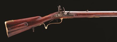 Lot 146 - A RARE FLINTLOCK REGULATION RIFLED CARBINE (J GERBsCHSE) FOR LIGHT INFANTRY OF THE PRUSSIAN PRINCIPA