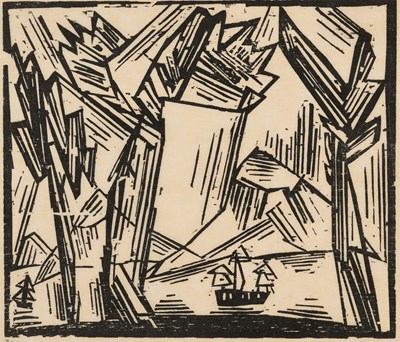 Lot 494 - LYONEL FEININGER (GERMAN-AMERICAN 1871-1956)