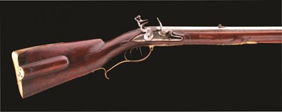 Lot 149 - A GERMAN FLINTLOCK SPORTING RIFLE BY I.C. IAHN A WERNIGERODE