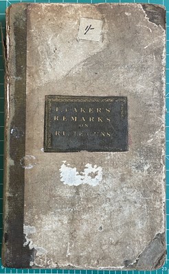 Lot 757 - BAKER, EZEKIEL: REMARKS ON RIFLE GUNS