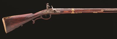 Lot 153 - AN AUSTRIAN FLINTLOCK SPORTING GUN BY JOSEPH STOCKL