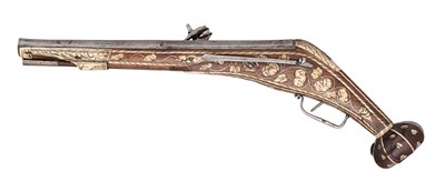 Lot 221 - A 25 BORE WHEEL-LOCK ‘PUFFER’ PISTOL, NUREMBURG, CIRCA 1575