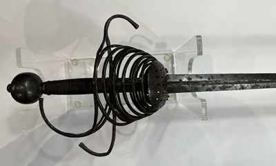 Lot 147 - AN ITALIAN MULTI-RING RAPIER, CIRCA 1630-40