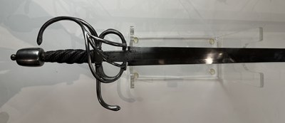 Lot 144 - A GERMAN RAPIER, SECOND QUARTER OF THE 17TH CENTURY