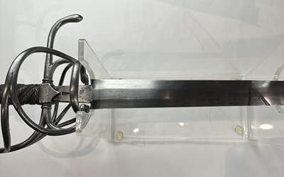 Lot 144 - A GERMAN RAPIER, SECOND QUARTER OF THE 17TH CENTURY