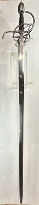Lot 144 - A GERMAN RAPIER, SECOND QUARTER OF THE 17TH CENTURY