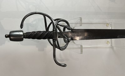 Lot 144 - A GERMAN RAPIER, SECOND QUARTER OF THE 17TH CENTURY