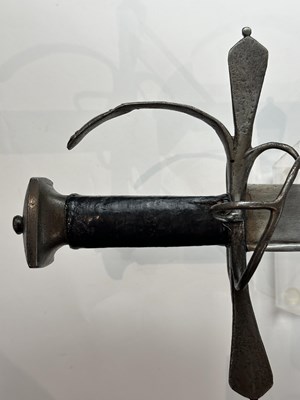 Lot 155 - A GERMAN MILITARY SWORD, CIRCA 1580, PROBABLY STYRIAN
