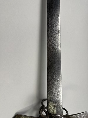 Lot 154 - A NORTH GERMAN MILITARY BROADSWORD (TESSAK), CIRCA 1600-40