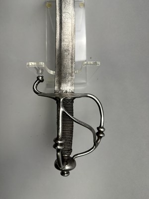 Lot 176 - AN AUSTRIAN INFANTRY SWORD, THE BLADE DATED 1623