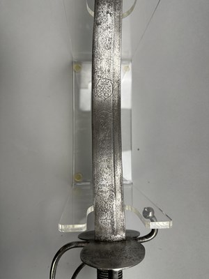 Lot 176 - AN AUSTRIAN INFANTRY SWORD, THE BLADE DATED 1623