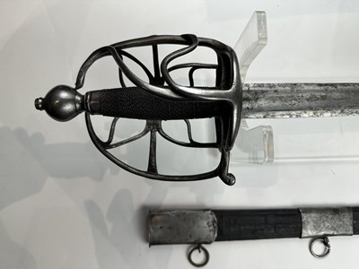 Lot 171 - A NORTH EUROPEAN BASKET-HILTED SWORD, LAST QUARTER OF THE 17TH CENTURY, PROBABLY DUTCH