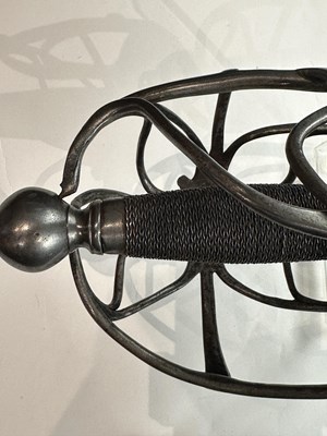 Lot 171 - A NORTH EUROPEAN BASKET-HILTED SWORD, LAST QUARTER OF THE 17TH CENTURY, PROBABLY DUTCH