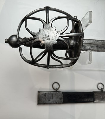 Lot 171 - A NORTH EUROPEAN BASKET-HILTED SWORD, LAST QUARTER OF THE 17TH CENTURY, PROBABLY DUTCH