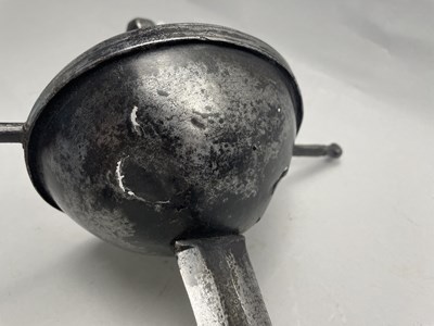 Lot 192 - AN OFFICER’S CUP-HILT RAPIER, EARLY 18TH CENTURY, PORTUGUESE OR SPANISH