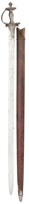 Lot 49 - A SOUTH INDIAN SWORD, 17TH CENTURY, PROBABLY BIJAPUR, KARNATAKA