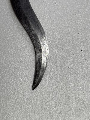 Lot 63 - A SOUTH INDIAN DAGGER (BICHWA), 17TH/18TH CENTURY, PROBABLY THANJAVUR, TAMIL NADU