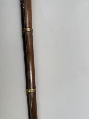 Lot 87 - A 28 BORE NORTH INDIAN (SIND) MATCHLOCK RIFLE, EARLY 19TH CENTURY