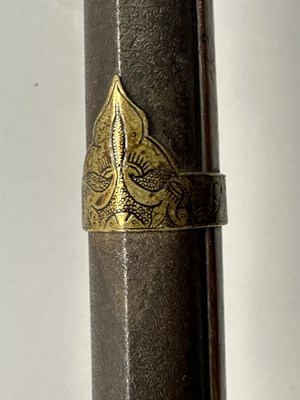 Lot 87 - A 28 BORE NORTH INDIAN (SIND) MATCHLOCK RIFLE, EARLY 19TH CENTURY