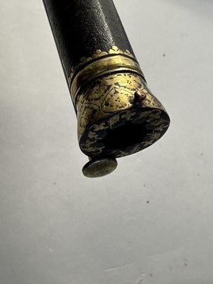 Lot 87 - A 28 BORE NORTH INDIAN (SIND) MATCHLOCK RIFLE, EARLY 19TH CENTURY