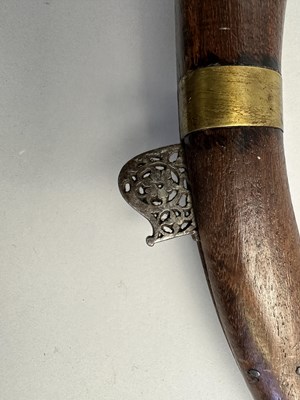 Lot 87 - A 28 BORE NORTH INDIAN (SIND) MATCHLOCK RIFLE, EARLY 19TH CENTURY