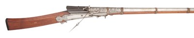 Lot 581 - AN INDIAN 15-BORE MATCHLOCK GUN (TORADAR), LATE 18TH/19TH CENTURY, PROBABLY JAIPUR, RAJASTHAN