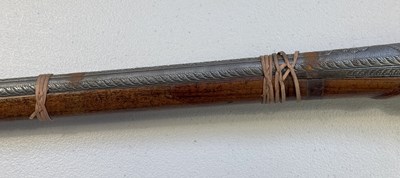 Lot 86 - AN 18 BORE NORTH INDIAN MATCHLOCK GUN, LATE 18TH/19TH CENTURY, JAIPUR, RAJASTHAN